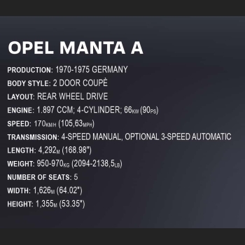 Opel Manta A 1970 1905 Kl. 1:12